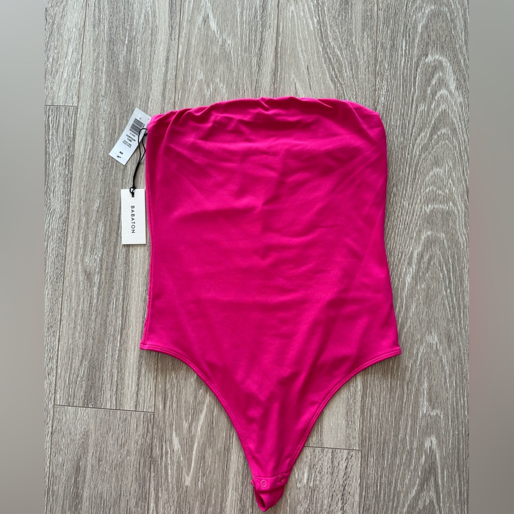 Aritzia Babaton Tube Bodysuit Eros Pink